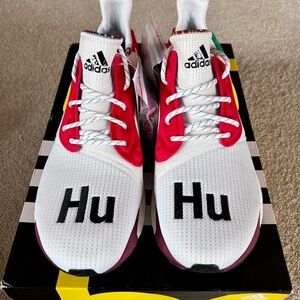 NEW Adidas Solar Hu Glide M Pharrell Williams Sneakers White Multicolor